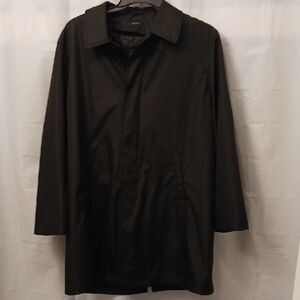 ****Alfani For Macy's Black Trench Coat With Zip Out Lining 42S